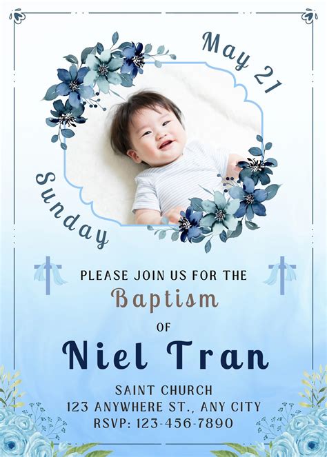 10 Baptism Invitation Templates For Babys Special Day