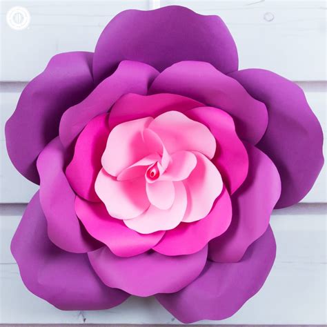 10 Easy Steps To Create A Giant Paper Rose Template