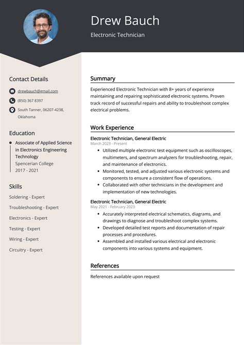 10 Electronic Tech Resume Examples To Land Your Dream Job