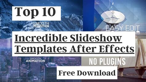 10 Free After Effects Slideshow Templates