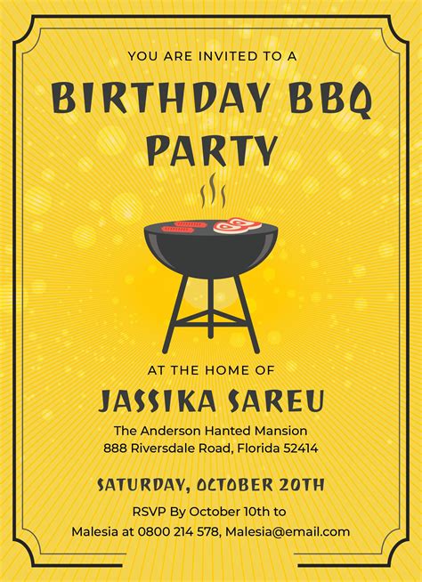 10 Free Bbq Invitation Templates You Can Use