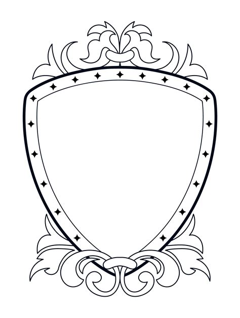 10 Free Blank Family Crest Templates To Download Now