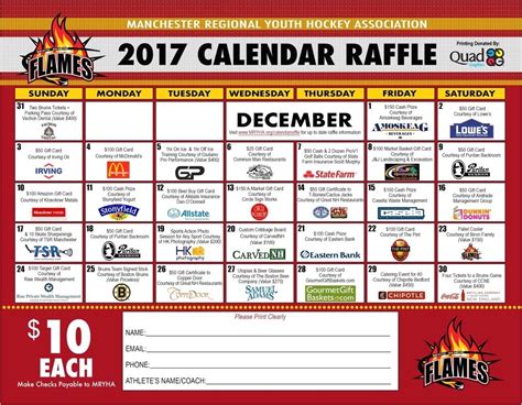 10 Free Calendar Raffle Templates To Boost Fundraising