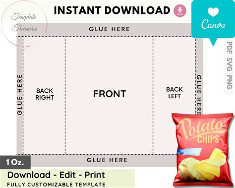 10 Free Chip Bag Templates In Png Format