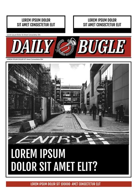 10 Free Daily Bugle Newspaper Templates To Download