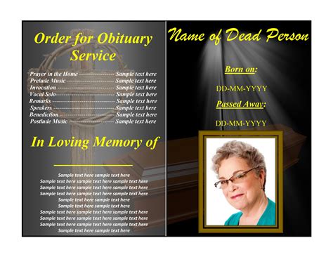 10 Free Memorial Program Templates You Can Use