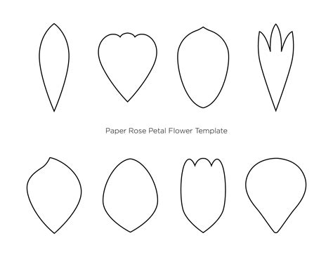 10 Free Paper Flower Petal Templates To Print