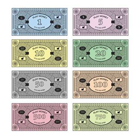 10 Free Play Money Templates To Print At Home