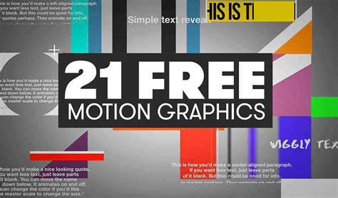 10 Free Premiere Pro Motion Graphics Templates