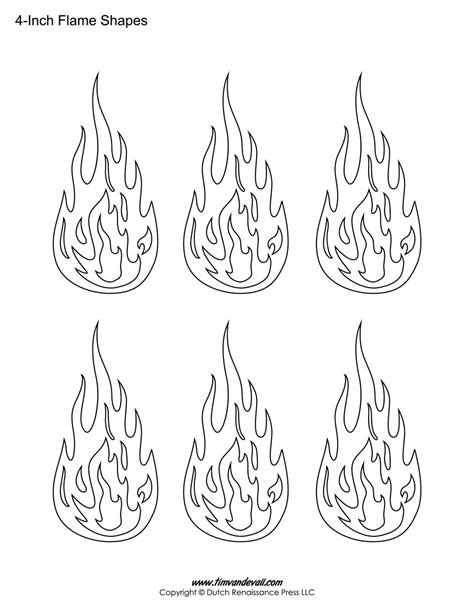 10 Free Printable Flame Templates To Download Now