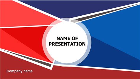 10 Free Red And Blue Powerpoint Templates