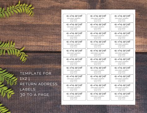 10 Free Wedding Return Address Label Templates