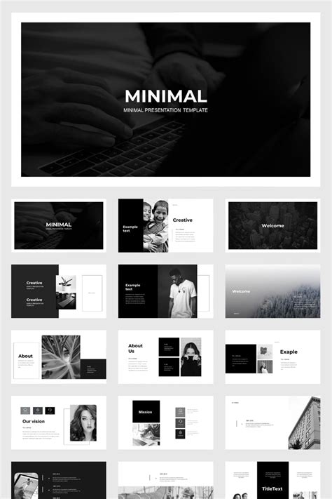 10 Stunning Black And White Powerpoint Templates