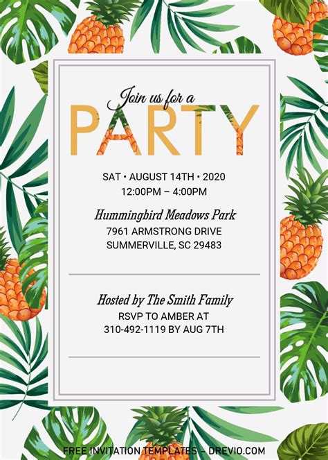 10 Summer Party Invitation Templates You Need