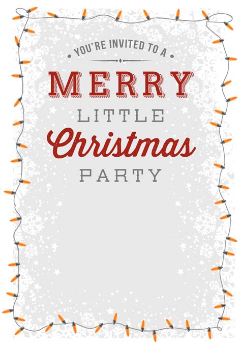 15 Free Christmas Party Invitation Templates