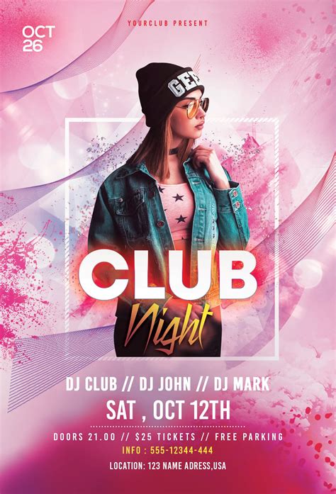 20 Free Club Flyer Templates To Promote Your Event