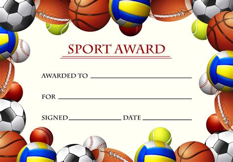 20 Free Editable Sports Certificate Templates