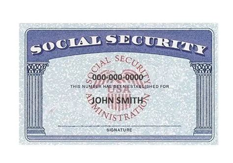 3 Essential Sections Of A Social Security Card Template