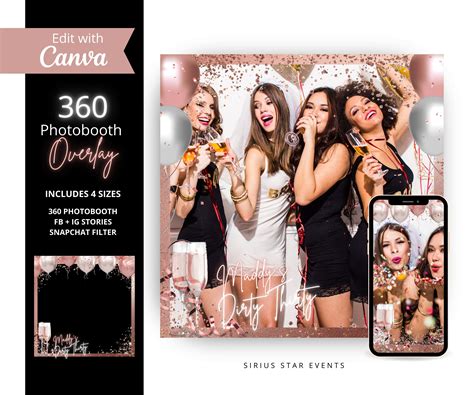 360 Photo Booth Overlay Template Design Made Easy