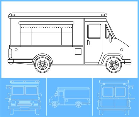 3d Food Truck Template Design For Business Success