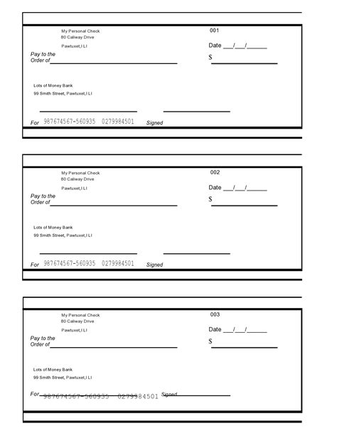 5 Blank Cashiers Check Templates To Download