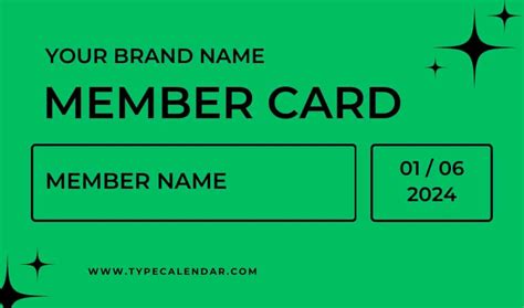 5 Customizable Membership Card Templates