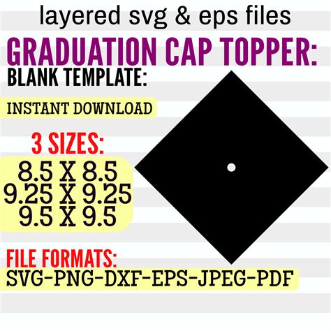 5 Easy Diy Grad Cap Topper Templates