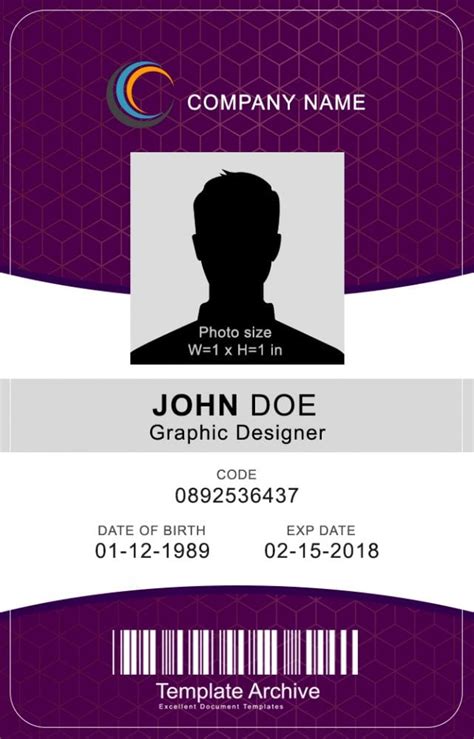 5 Easy Id Badge Templates In Word