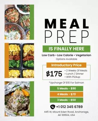 5 Easy Meal Prep Flyer Templates To Boost Sales