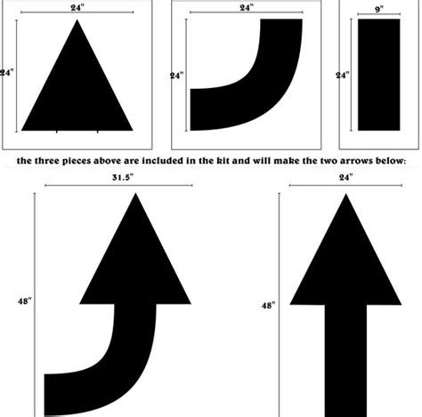 5 Easy Parking Lot Arrow Templates