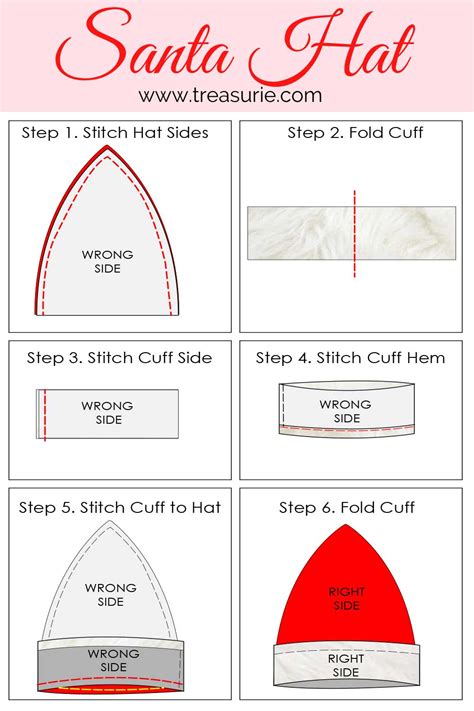 5 Easy Santa Hat Patterns To Print