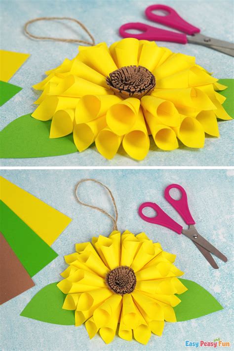 5 Easy Steps To Make Diy Paper Sunflower