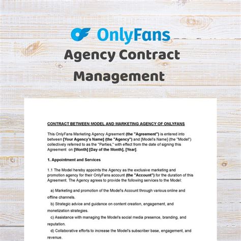 5 Essential Clauses In Onlyfans Agency Contract Template