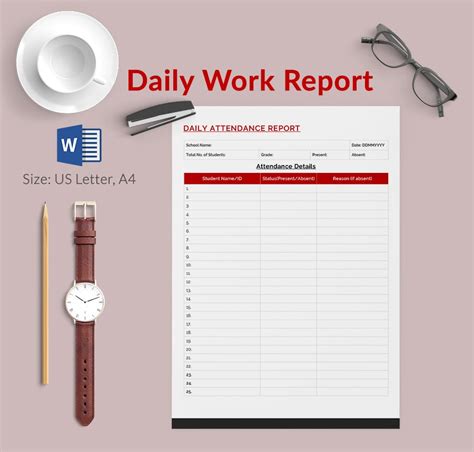 5 Essential Daily Report Templates In Word