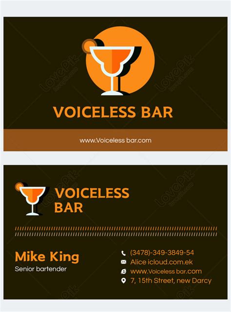 5 Essential Elements Of A Bartender Business Card Template