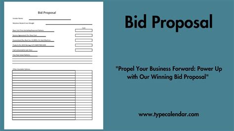 5 Essential Elements Of A Bid Proposal Template In Excel