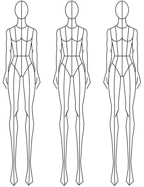 5 Essential Fashion Sketch Model Templates