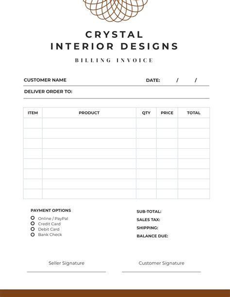 5 Essential Interior Design Purchase Order Templates