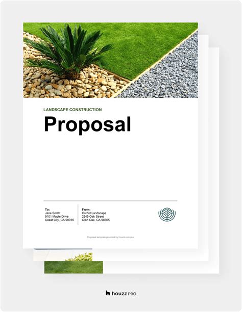 5 Essential Landscape Proposal Templates In Word