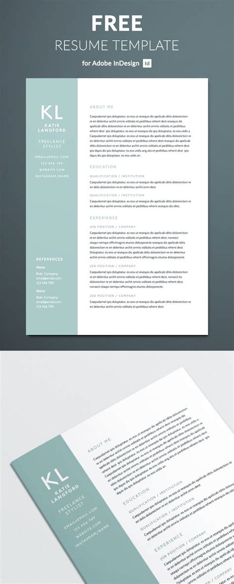 5 Essential Modern Resume Templates In Indesign