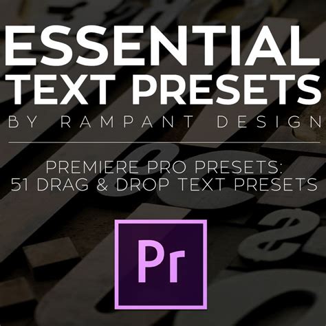 5 Essential Premiere Pro Text Templates