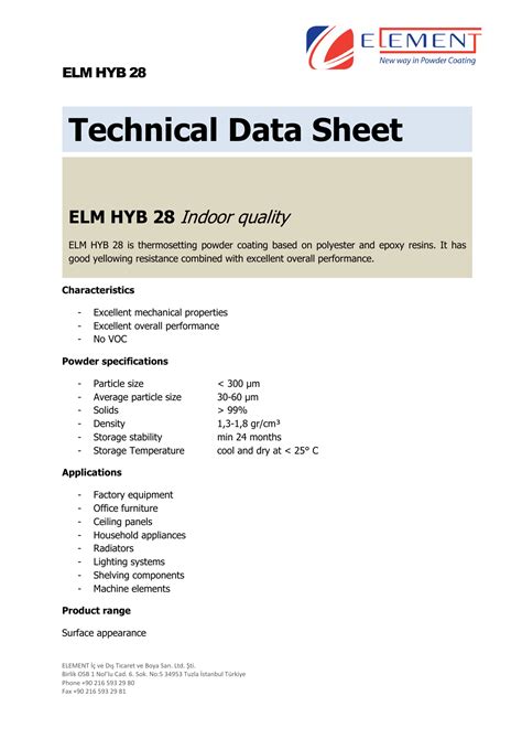 5 Essential Sections Of A Tech Data Sheet