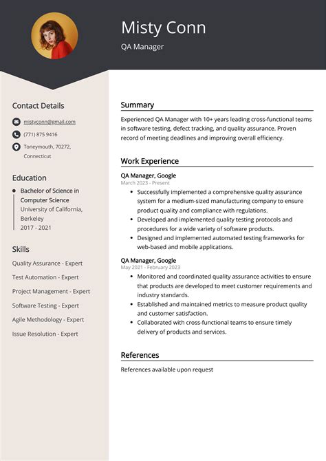 5 Essential Tips For Qa Manager Resume Template