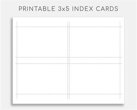 5 Essential Uses For 3x5 Index Card Templates