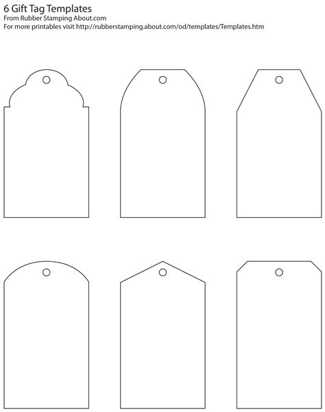 5 Free Blank Gift Tags Templates To Print