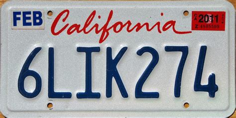 5 Free California License Plate Templates Download