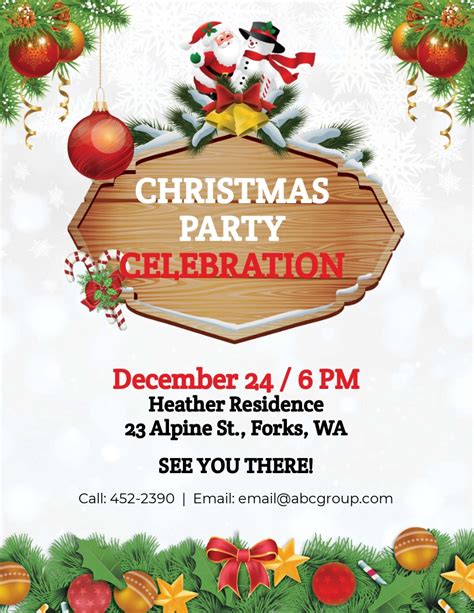 5 Free Christmas Flyer Templates In Microsoft Word