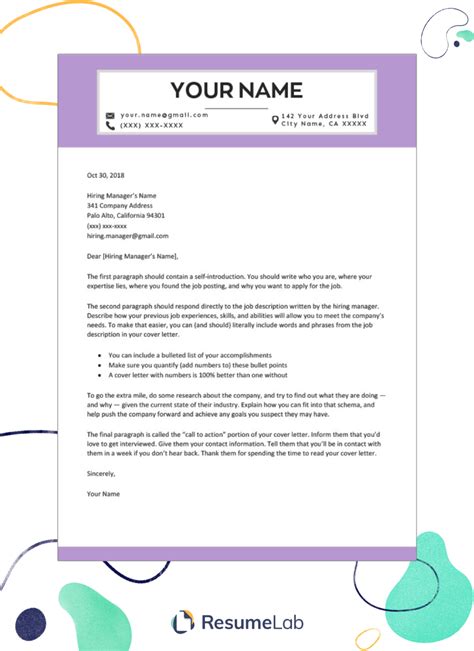 5 Free Cover Letter Templates For Word