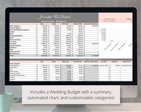 5 Free Google Sheets Wedding Templates