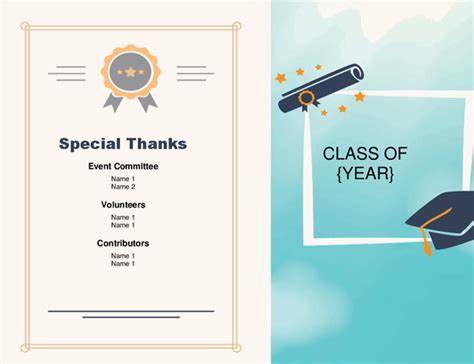 5 Free Graduation Program Templates